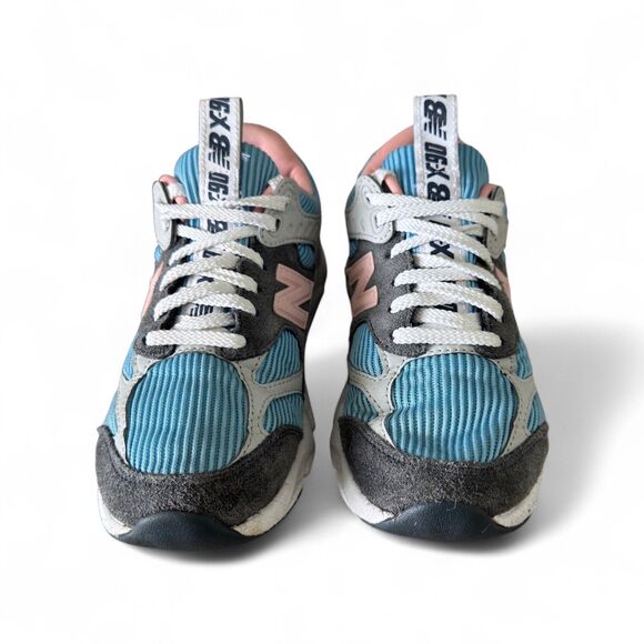 New Balance X-90 Reconstructed Women’s 7.5 Blue Pink “Summer Sky” Sneakers - Picture 3 of 12